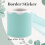 Mint Green Scalloped Rolled Border Sticker Trim - 5