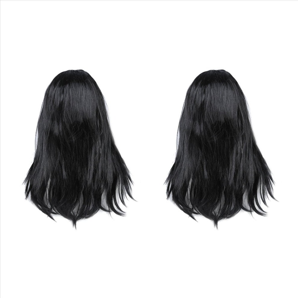 Melitt Black Stylish Women Long Straight Wigs Dress Cosplay Costume Party Wig