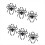 Halloween Napkin Ring Set Spider Black Terror Meta 1