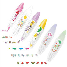 6PCS DIY Cute Animals Type Decorative Pen, Lace Co