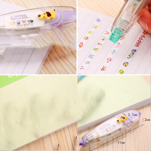 6PCS DIY Cute Animals Type Decorative Pen, Lace Co 2