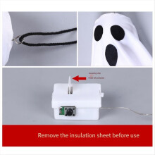 Halloween Decoration LED Hanging Lamp Glowing White Ghost Horror Indoor Layout Atmosphere Lamp