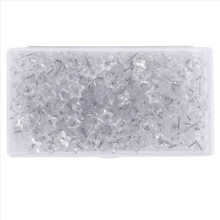 200 Pieces Star Shaped Push Pins Plastic Clear Thu