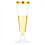 25Pcs 150ml Disposable Champagne Flutes Clear Toas 8