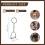1Pcs Simple Elegant Design Western Stirrup Keychai 10