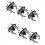 Halloween Napkin Ring Set Spider Black Terror Meta 1