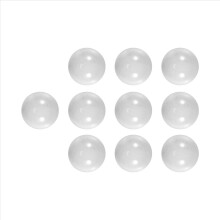 10pcs Bille Perle Ronde Verre Marbre jeux jouet Enfant Vase Aquarium Poisson décoration blanc