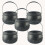 12PCS Halloween Witch Pot Plastic Mini Cauldron Bl 6