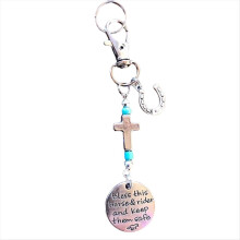 Saddle and Bridle Charm Clip, Leather Rope Blessin
