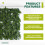 Artificial Plant Fence Green Leaf Panels Privacy S 6