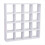 1: 12 Miniature Wood Storage Rack 16 Grid Shelves 1