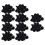 200 Pcs Black Rose Artificial Silk Flower Party We 1