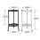 Two-Layer Elegant Metal Plant Stand Shelf Potted H 8