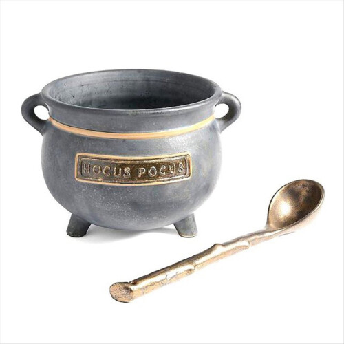 Halloween Decoration Witch Cauldron Resin Bowl Can 1