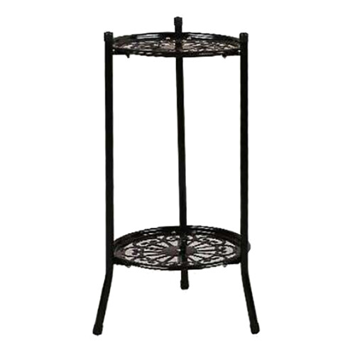 Two-Layer Elegant Metal Plant Stand Shelf Potted H 1