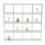 1: 12 Miniature Wood Storage Rack 16 Grid Shelves 3