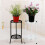 Two-Layer Elegant Metal Plant Stand Shelf Potted H 6