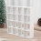 1: 12 Miniature Wood Storage Rack 16 Grid Shelves 5