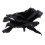 200 Pcs Black Rose Artificial Silk Flower Party We 8
