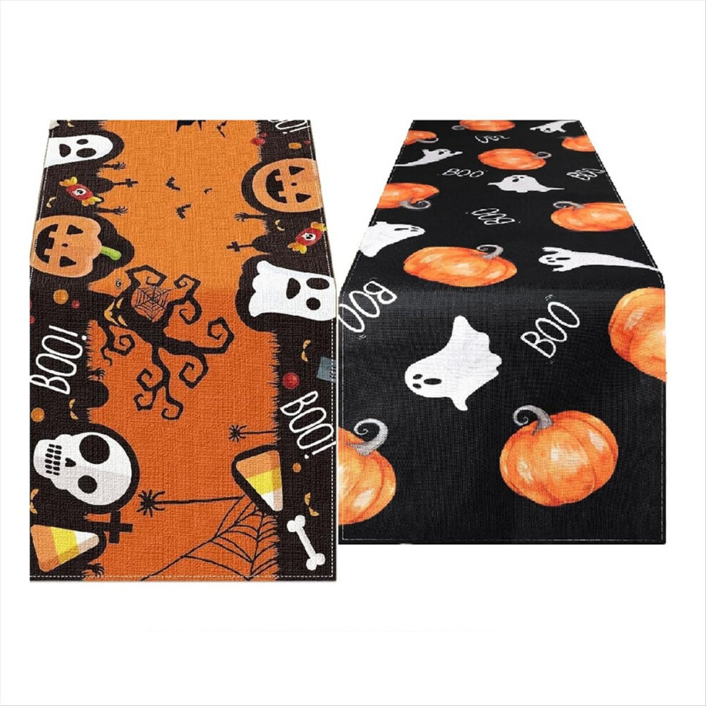 Halloween Scary Ghost Tablecloth Pumpkin, Bat Kitc 4852750249101