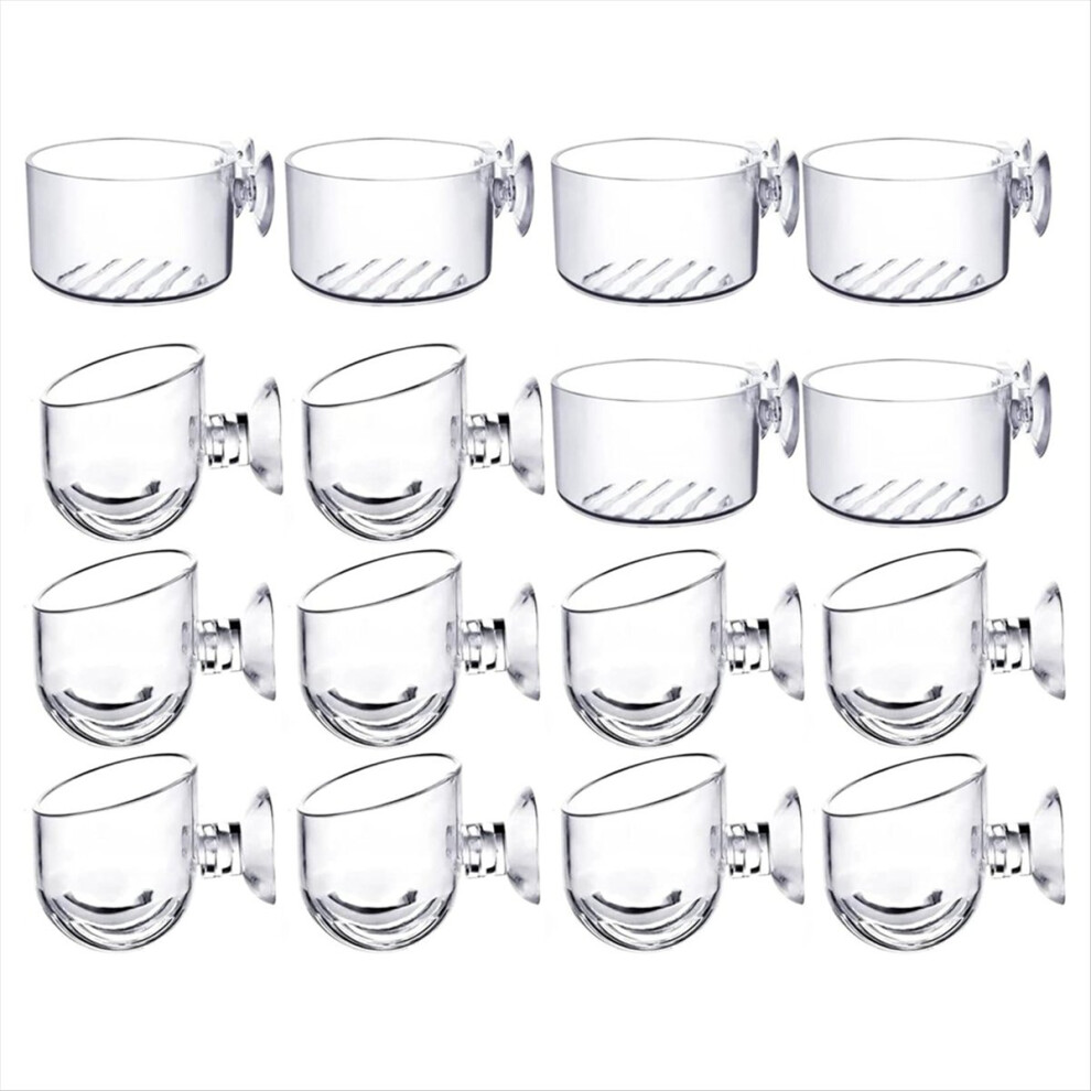 16Pcs Aquatic Plant Cups, Transparent Acrylic Pot 4852750282603
