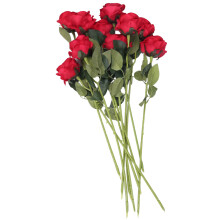 10 pcs Latex Real Touch Rose Decor Silk Flowers Fl