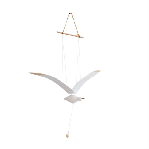 Soaring Seagulls Hanging Mobile Wing Wood Flying S
