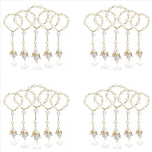 120 PCS Baptism Rosary Acrylic Beads Mini Rosaries