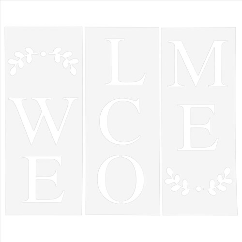 Welcome Sign Stencil, Large Letter Stencils for Pa 2
