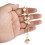 120 PCS Baptism Rosary Acrylic Beads Mini Rosaries 8