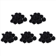 100 Pcs Black Rose Artificial Silk Flower Party Wedding House Office Garden Decor DIY