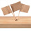 200 Pack Blank Toothpick Flags Kraft Paper Flag Pi 9