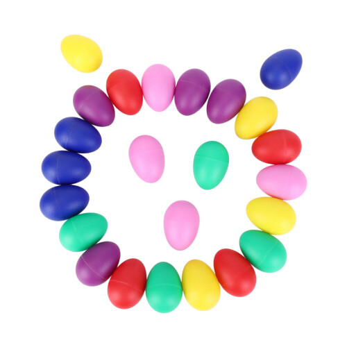 48 Pieces Egg Shaker Set Easter Eggs Maracas Music 2