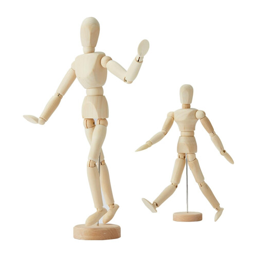 2Pack,8 Inch & 12 Inch,Human Figure Puppet Model W 1