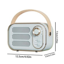 Retro Speaker 360 Stereo Effect Bluetooth Mini Vin