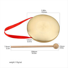 Practical Hand Gong Gong Percussion Instrument for School Festival Party