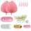 Cake Topper Balls Artificial Flower Small Fan Deco 2