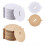 240PCS Candle Dust Covers 2 Colors Paper Pull Tab 1