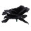 80 Pcs Black Rose Artificial Silk Flower Party Wed 8