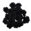 80 Pcs Black Rose Artificial Silk Flower Party Wed 3