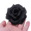 80 Pcs Black Rose Artificial Silk Flower Party Wed 10