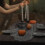 Mini Metal Cauldron,Black Buckets with Handle for 11