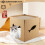 Cat Cardboard House with Scratch Pads Play & Home 6