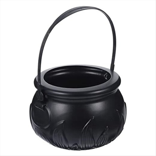 Black Cauldron Kettle Plastic Witch Patricks Wizar 2