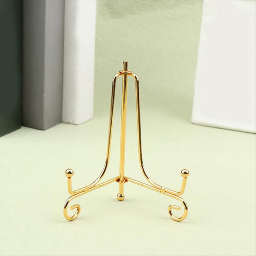 Gold Display Stand Craft Bracket Book Holder Photo 2