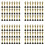 96 Pack Plastic Award Trophies Statuette for Party 1