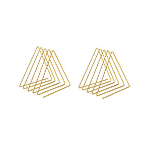 File Organizer Triangle Iron Art Office Desktop Bo
