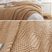 Knitted Throw Blanket for Couch, Bed and Sofa Supe
