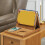 Wooden Book Holder Triangular Tabletop Coffee Tea 3