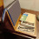 Wooden Book Holder Triangular Tabletop Coffee Tea 7